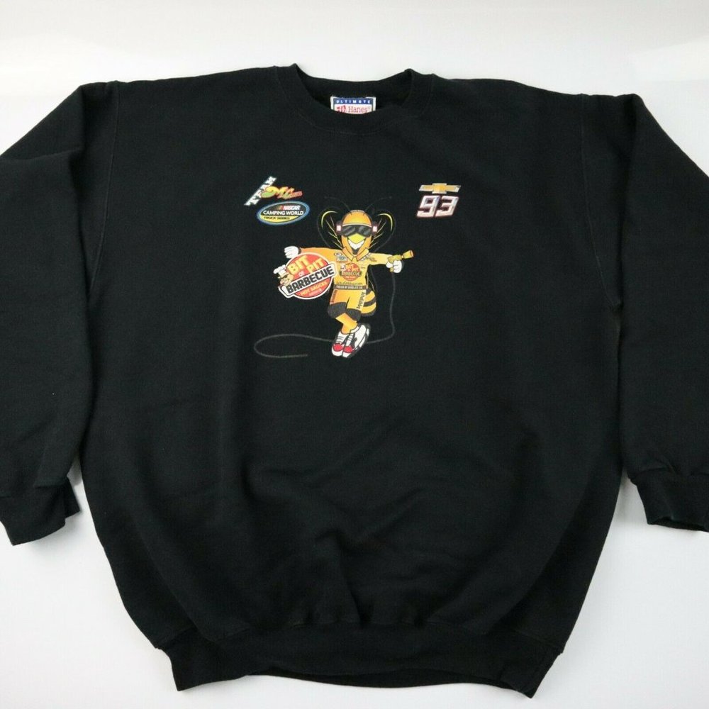 Nascar Camping World Series Chevy 93 Bit of Pit Barbecue Crew Neck Sweatshirt M